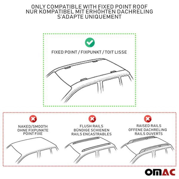 2015-2018 Chevrolet City Express Roof Rack Cross Bars 3Pcs Silver For Cheap - Image 3