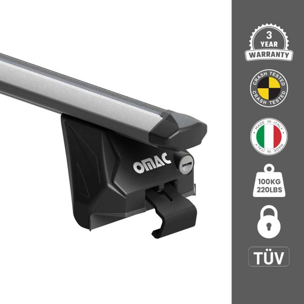2020-2023 Kia Soul EV Roof Rack Cross Bars Silver Luggage Carrier 2 Pcs Online Sale - Image 3