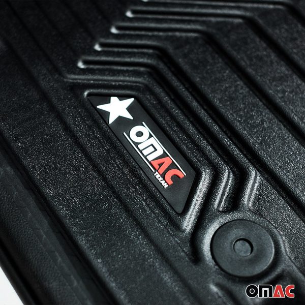 2022-2024 Mazda CX-60 Premium Floor Mats Liners Second Row Rear Black Hot on Sale - Image 5