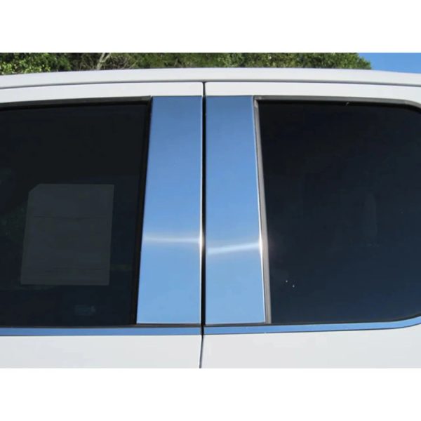 2017-2022 Ford Super Duty Super   Crew Cab Stainless Steel Pillar Trim 4Pc For Cheap