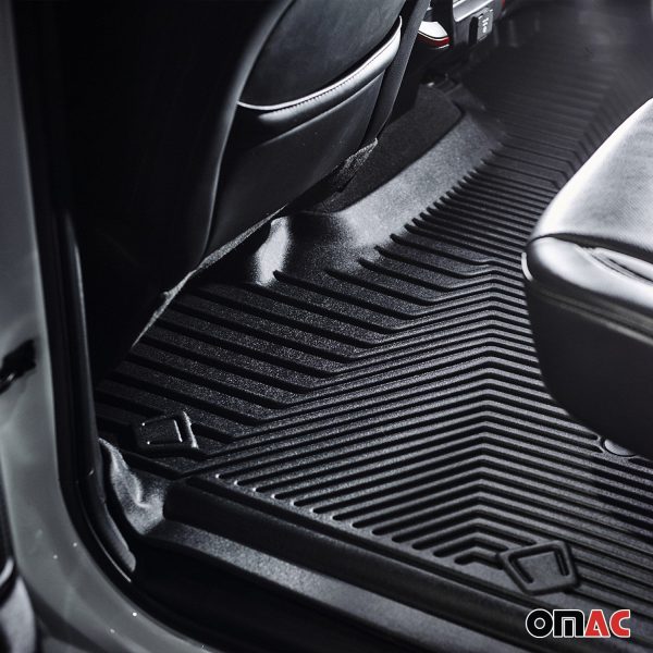 2016-2022 Mercedes GLC Class X253 C253 Premium Floor Mats Liners Second Row Rear Black Online now - Image 2
