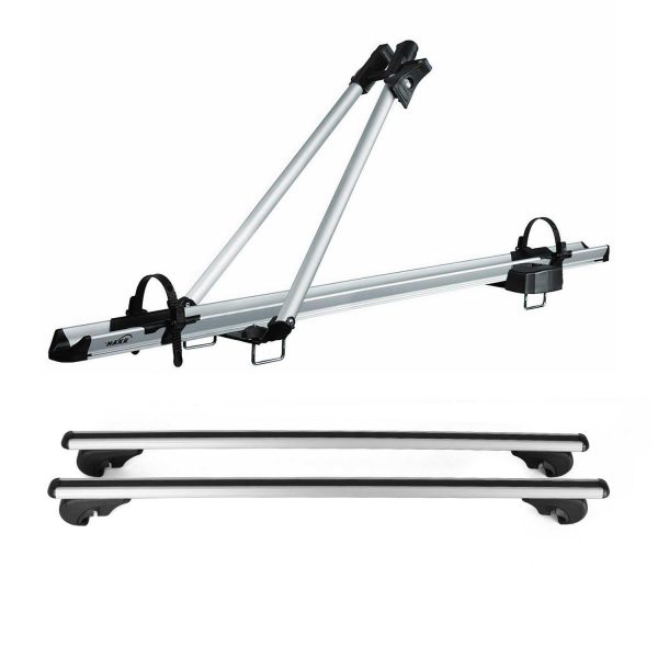 2015-2022 RAM ProMaster City Bike Rack Carrier Roof Racks Set Silver 3Pcs on Sale