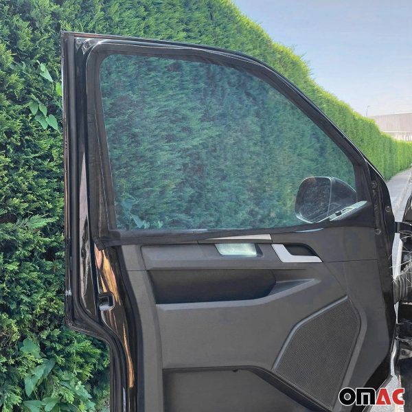 2015-2024 Ford Transit Window Curtain Mosquito Net Magnetic Black 2 Pcs For Discount - Image 2