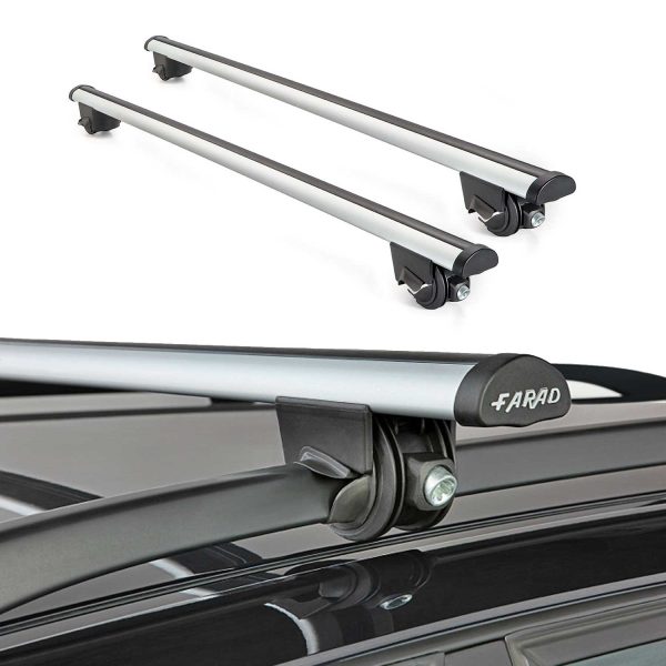 2007-2019 Citroen C-Crosser Roof Rack Cross Bars Silver For Cheap
