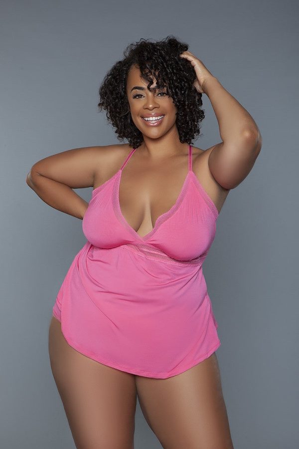 2 Pc V-neckline Cami Set With Wire Free Bralette Online